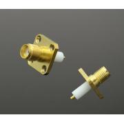 SMA female connector Straight with 4holes flange for PCB