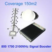 27dBm 850 2100 Dual Band 3G 4G Signal Booster MGC AGC ALC