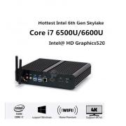 Mini Computer Windows 10 Intel Core I5 6200u  Fanless Barebone Mini PC 4K HTPC HDMI WiFi BT