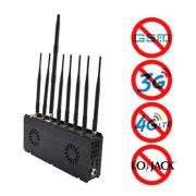8 Bands Signal Jammers Desktop GSM CDMA LTE GPS WiFi